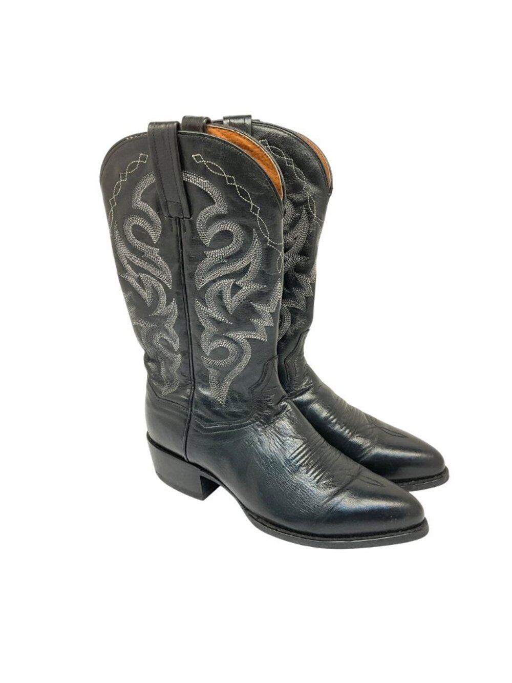 Dan Post Men's Milwaukee Round Toe Western Boots DP2110 Black-Leather Size 8.5D